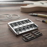 Five-String Bass Bridge Metal Construction 5-String Bass Bridge for Luthiers