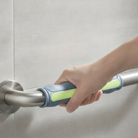 Wall-Mounted Grab Bar with Silicone Grip Textured Bathroom Grab Bar Heavy Duty Handrail Sturdy for Disabled