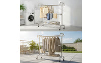 Indoor Outdoor Clothes Drying Rack Rust-Resistant Laundry Drying Rack Space-Saving Airer Heavy Duty for Families