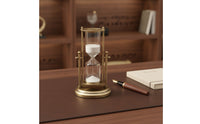 Hourglass with Metal Stand Decorative Tabletop Hourglass Sand Clock Desktop Sand Watch Elegant for Home Decor, Office