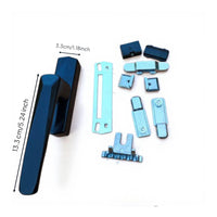 Aperture Handle, Aluminum Alloy Casement Lock, Wear-Resistant, Easy to Install, Suitable for Home & Office Use