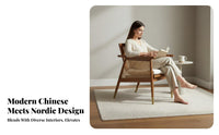 Cane rear Armchair Woven rearrest Single Person Armchair Vintage Inspired Sturdy Construction for Interior Designers, Homeowners