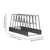 Pot and Pan Organizer Carbon Steel Pots and Pans Organizer Long-Lasting