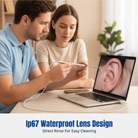 Visual Otoscope, High-Definition Ear Cleaning Tool, 3.2mm Camera, Ear Canal and Nasal Inspection