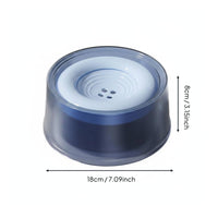 Buoyant Pet Water Bowl Large Capacity 1200ml Leak-Resistant Dog Bowl Ergonomic Height Cat Water Dispenser for Cats