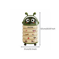 Trash Can Easy to Move Wheeled Waste Bin Gift Idea for Bedroom, Kids