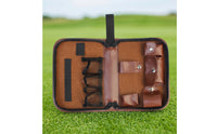Golf Organizer with Wrist Strap Zippered Golf Accessory Pouch Carrying Case Portable Organized for Golfers, Travel