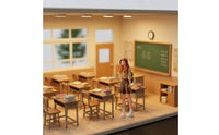 Backpack Girl Figurine Realistic Design Miniature Girl Model Miniature Scene Accessory Highly Detailed for Collectors
