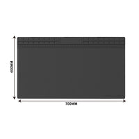 Silicone Soldering Mat Electronics Repair Mat Magnetic Organizer Pad with Molded Compartments Flexible Silicone Insulating Surface Suitable for Device Repair Desk Work