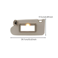 Beige Sun Visor with Mirror Replacement Car Sun Visor Compatible OE Standard for Drivers