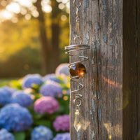 Spiral Crystal Wind Stainless Steel Outdoor Decor Easy to Hang for Patio