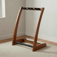 Solid Wood Multi Guitar Rack Hardwood Multi Guitar Stand Stable Space Saving for Music Room