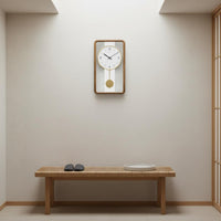Wooden Pendulum Wall Timepiece Vintage Design Retro Pendulum Timepiece Large