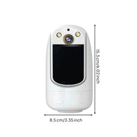 WiFi Camera with LCD Screen Indoor Smart Camera with Screen Wireless Full-Color for Pets, Nursery, Office