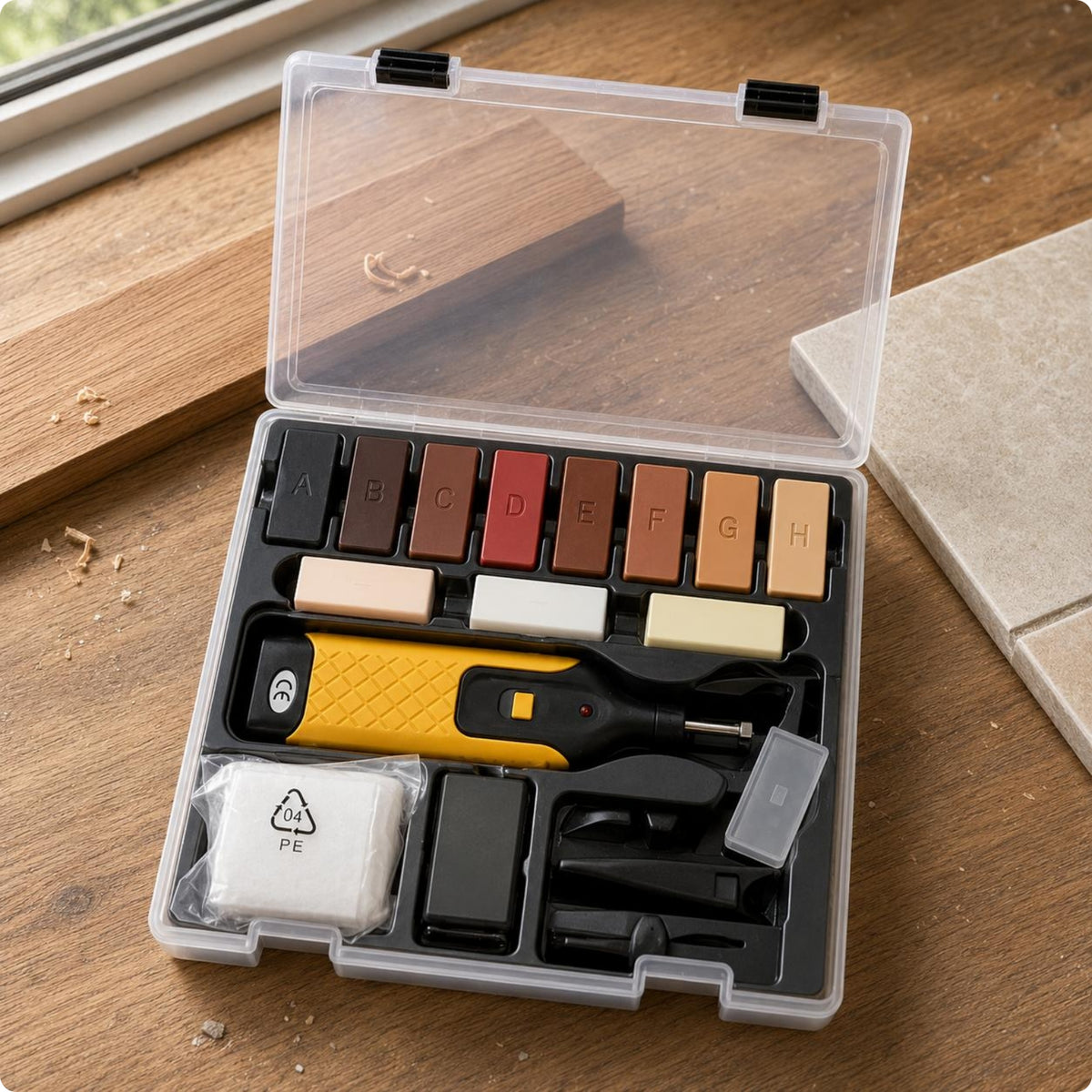 Wood Flooring Repair Kit Complete Set Floor Repair Kit Filling Stick Blocks