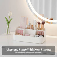 Multi-Compartment organizer with Drawer Minimalist Design Cosmetics Holder for Women