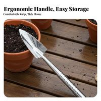 Stainless Metal Tool Trowel Rust-Resistant Planting Single-Piece Design Compact Trowel for Potted Plants, Vegetable Plot