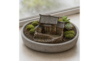 Rural House Ornament Miniature Garden Ornament Desktop Display