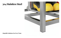 Firefighter Gear Rack Heavy Duty Stainless Steel Turnout Gear Rack Fire Station Locker for Firefighters, First Responders