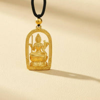 Arched Deity Neckpiece Chunky Golden-Hued Neckpiece Necklace Tarnish Resistant