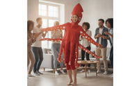Squid Costume Metallicappearone-Piece Costume with Hood Novelty Bodysuit for Stage Performances