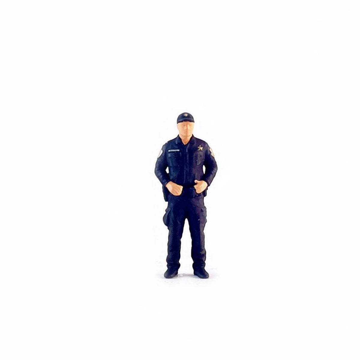 1:64 Scale Police Figure Realistic Detail Miniature Cop Figurine Figurine Hand-Finished 1:64 Scale Figure for Collectors, Hobbyists