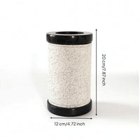 Cylindrical Vase Textured Flower Holder Modern for Hotel Lobby