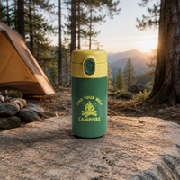 280ml Stainless Steel Water Bottle, Leakproof Thermal Flask, Flip-Top Travel Mug for Office & Car, Mini Insulated
