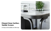 Minimalist Design Table with Integrated Water Dispenser Heat Resistant Home Furniture Multifunctional Design Food-Grade Surface for Tea Enthusiasts, Hosts, Homeowners, Balcony, Living Room, Reception Area, Office