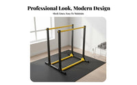 Multi-Functional Home Gym Parallel Station Non-Slip Grips Bar Station Stable Base Heavy Duty Stands Floor Protection Feet for Gymnasts, Beginners, Adults, Indoor