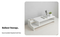 Computer Riser with Drawer Ergonomic Height Monitor Stand Keyboard Storage