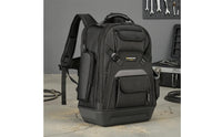 Multiple Pockets Tool Backpack Padded Shoulder Straps Tool Storage Backpack Polyester Jobsite Gear Top Carry Handle