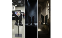 Viking Leg Protection Boot Covers Steampunk Medieval Boot Covers Historical Leg Protection Decorative for Larpers, Halloween