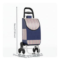 Shopping Cart Trolley with Cloth Bag Lightweight for Farmers Markets