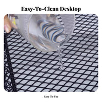 Folding Mesh Table with Side Racks Heavy Duty Camping Furniture for Picnickers