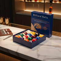 16 Pieces Crisp Striking Sound Tournament Billiard Balls Balanced Density Billiards Accessory Long-Lasting Sports Equipment Brilliant Colors for Game Room