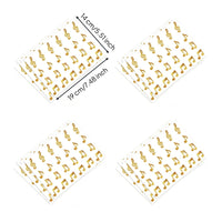 20 Pieces Glitter Music Note Stickers Easy to Peel Music Note Sticker Glittery Musical Symbol Stickers for Teachers, Scrapbooking, Party Favors