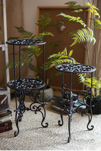 Cast Iron Plant Stand with Classical Pattern