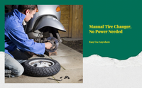Vacuum tire changer for scooters