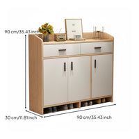 Footwear Storage Unit Dust-Resistant Design Large Capacity Footwear Storage Unit Space Saving for Homeowners, Apartment Dwellers, Dormitory, Hallway
