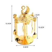 Spoon Rack with Spoons Mirrored Swan Spoon Holder Decorative for Tea Table