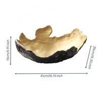 Fruit Bowl Textured Metal Fruit Bowl Smooth Interior