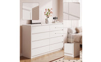 8-Drawer Dresser Modern Eight Drawer Dresser Minimalist Bedroom Chest of Drawers for Living Room
