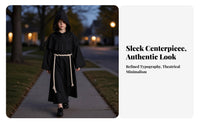 Layered Priest Costume with Cross Loose-Fitting Monk Robe with Belt Lightweight Cosplay Robe for Children, Boys, Halloween, School Plays