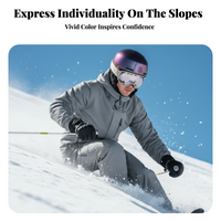 Lavender ski helmet, adjustable fit