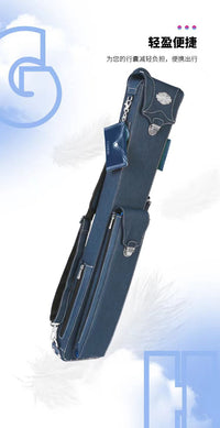 Billiard Cue Case with 7 Pockets for 16 Balls