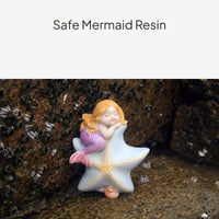 Mermaid Resin Aquarium Decor, Underwater Landscape Ornament