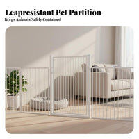Pressure-Mounted Pet Gate Adjustable Width Pressure-Mounted Swing Gate Extendable Height Dual-Direction Pass Through Ingg G