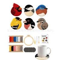DIY Bird Coasters Punch Needle Kit