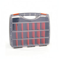Hardware Organizer Translucent Tool Box with Secure Portable for DIYers